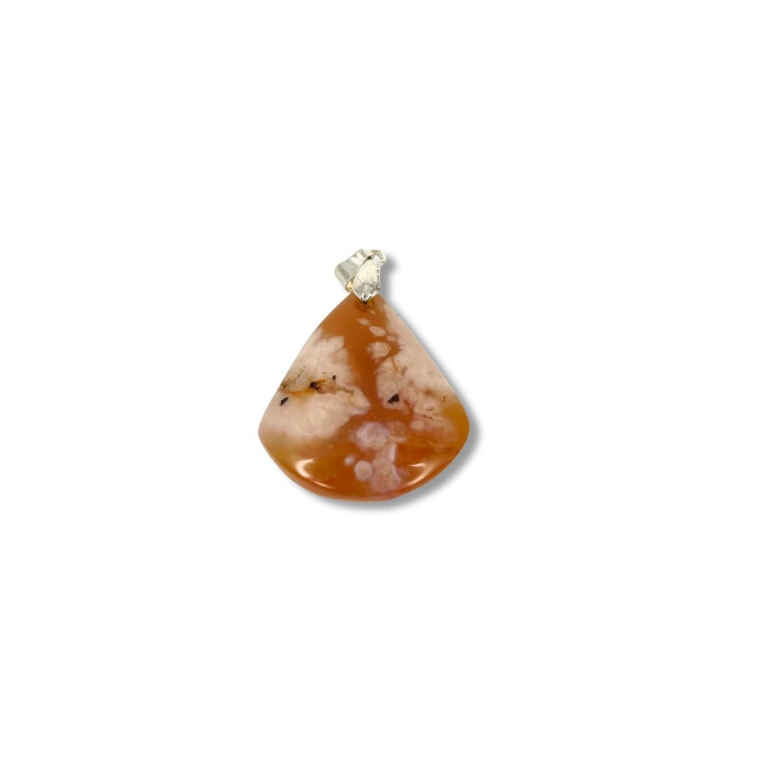 Pendentifs Agate "peau d'orange"