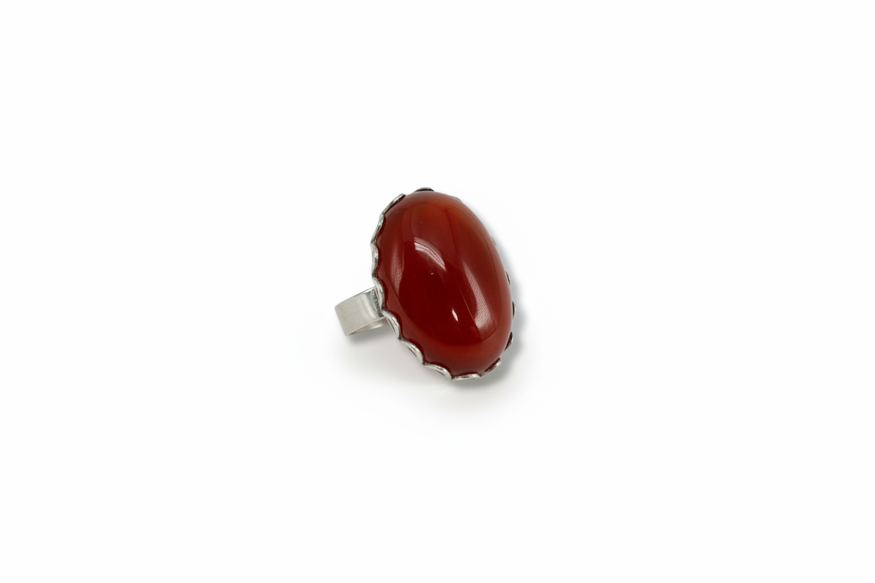 Bague en cornaline