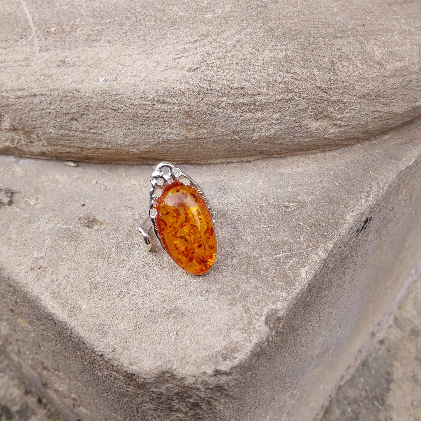 Bague ambre