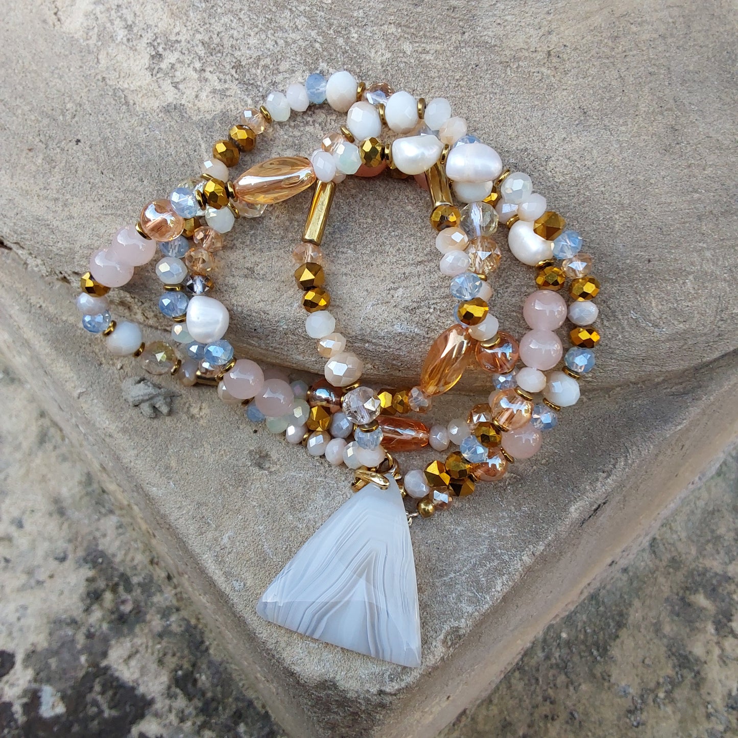 Sautoir agate