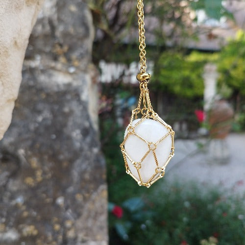 Collier filet en acier inoxydable dorée