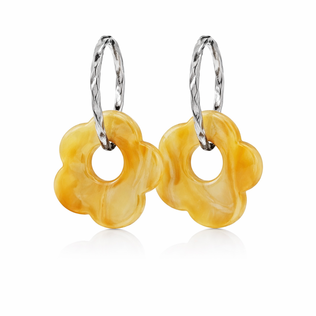 Boucles d oreilles fleurs