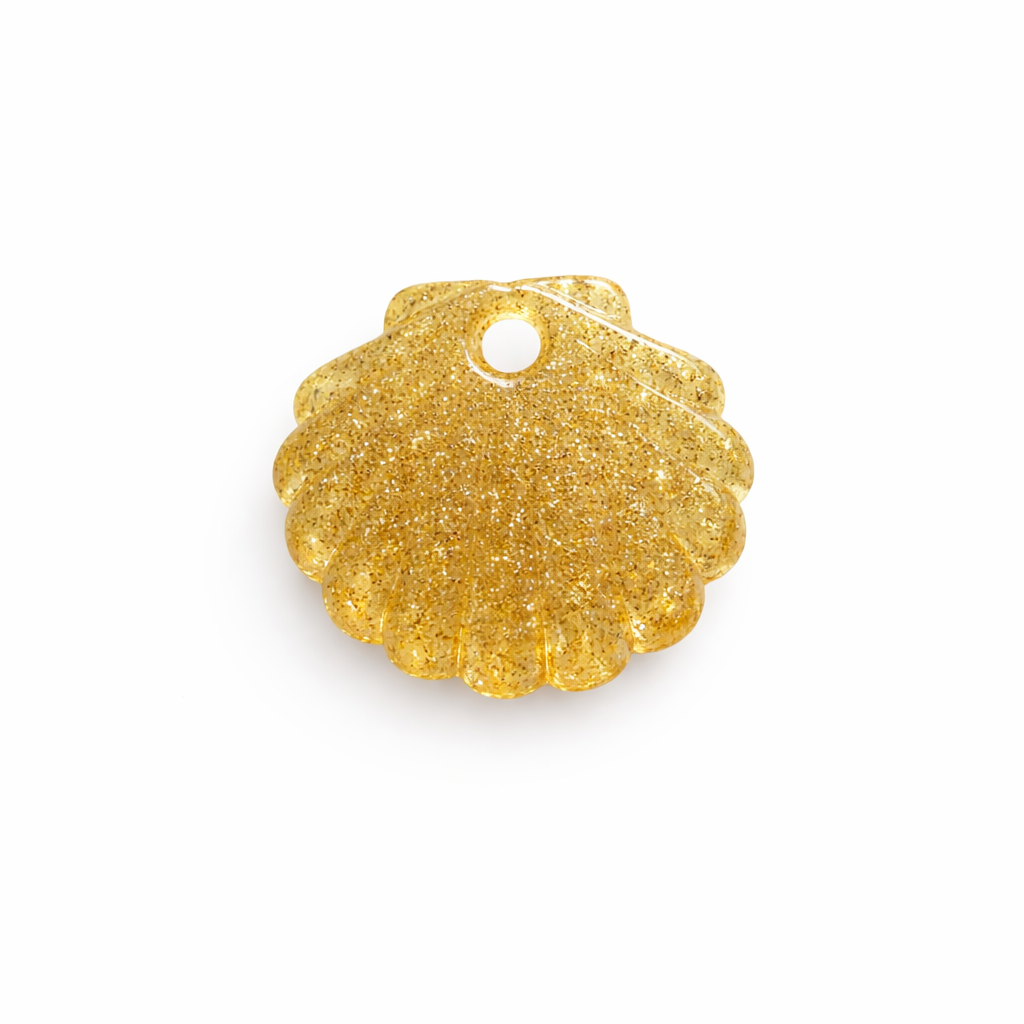 Coquille pailletée doree