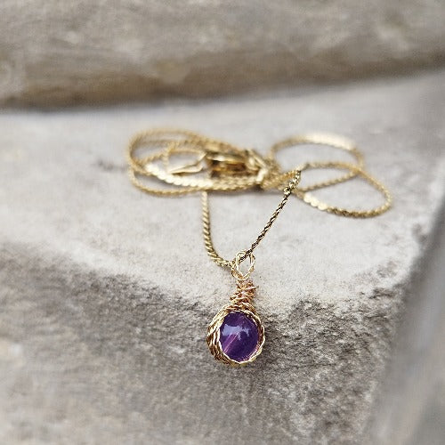 Collier "météor" pierre Améthyste