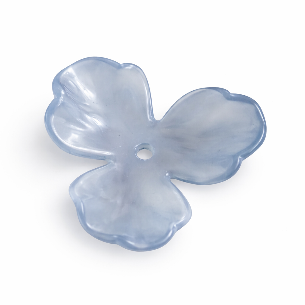 Fleur04 3 pétales bleu lagon