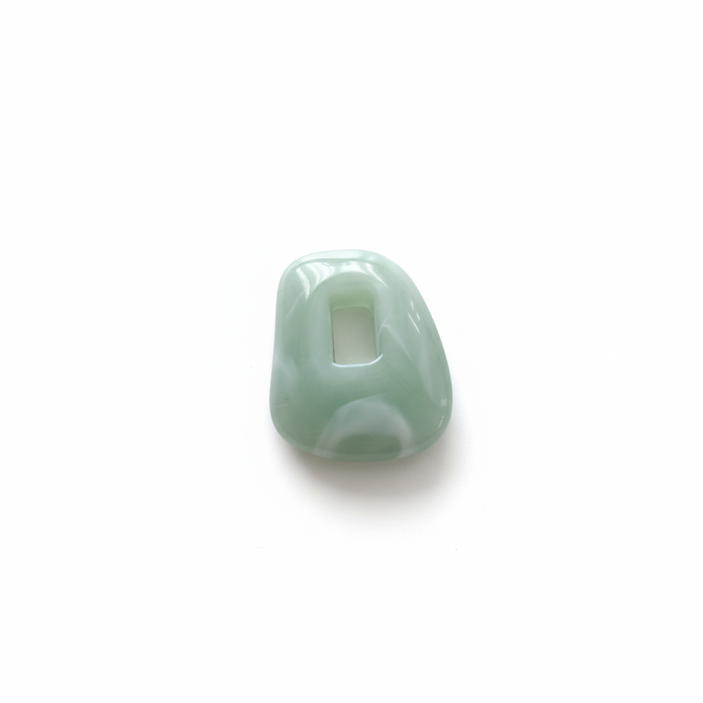 Carre pendentif vert