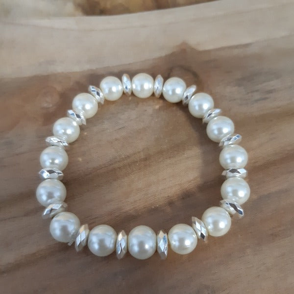 Bracelet en perles et acier