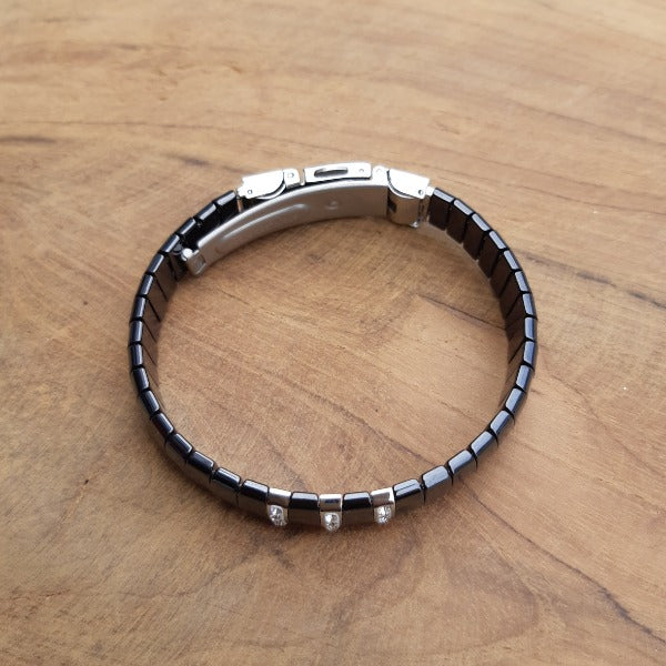 Bracelet en céramique et strass