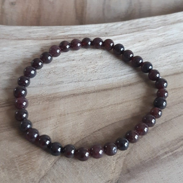 Bracelet Grenat (4mm)