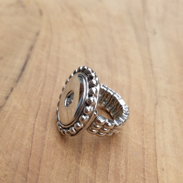 Bague pression fleur élastique