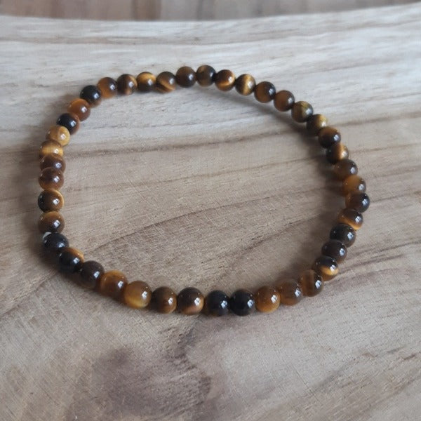 Bracelet œil de tigre (4mm)