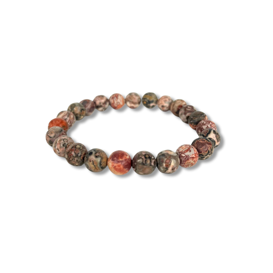 Bracelet Agathe rosé bandé (8mm)