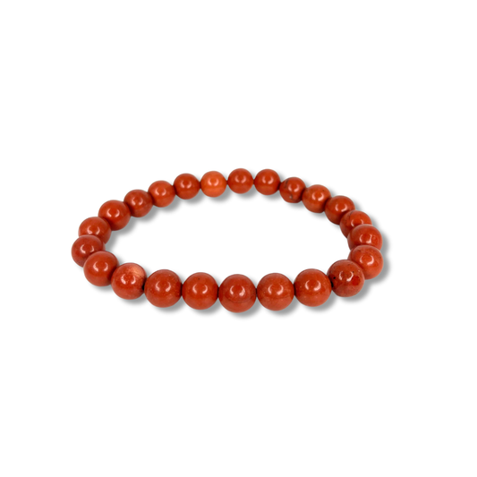 Bracelet Jaspe rouge (8mm)