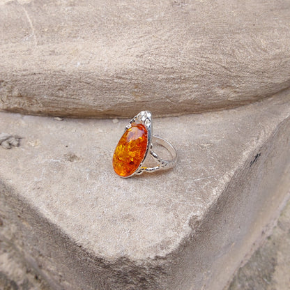 Bague ambre