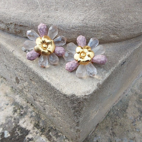 Boucles d’oreilles fleurs