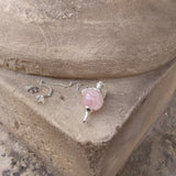 Pendule en quartz rose