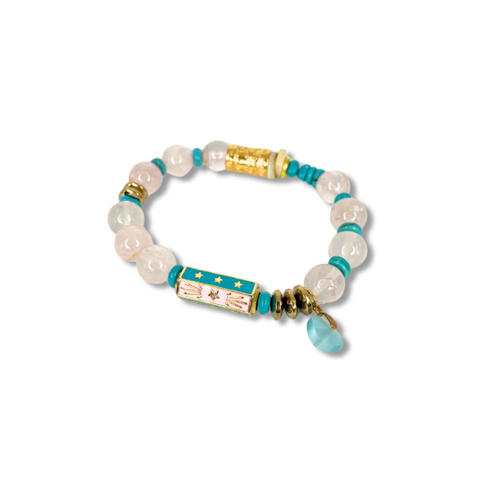 Bracelet quartz rose