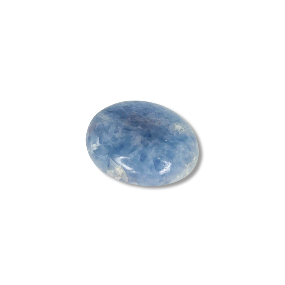 Galet calcite bleue