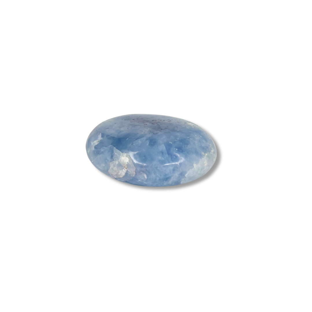 Galet calcite bleue