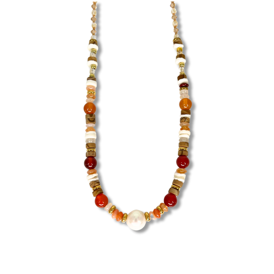 Collier Cornaline