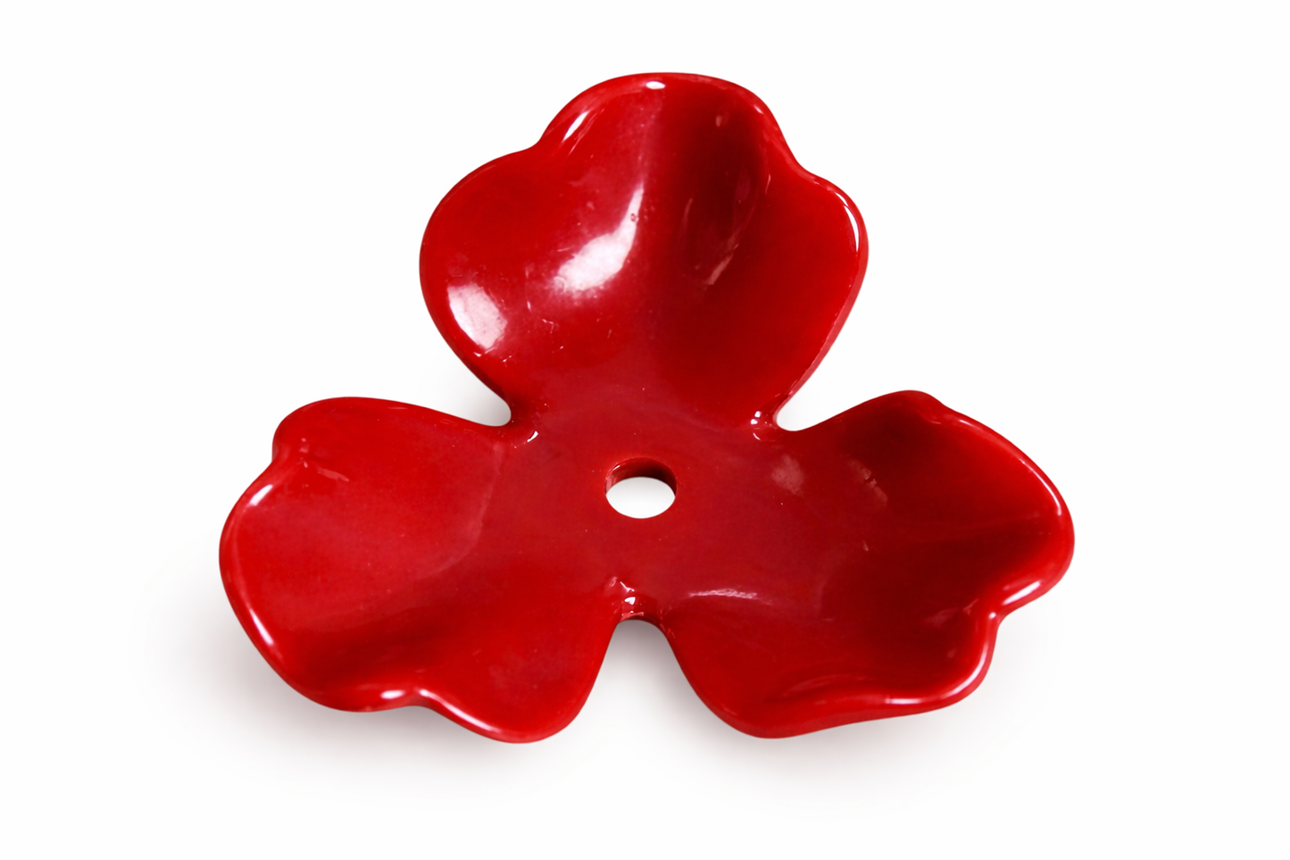 Fleur02  3 pétales rouge
