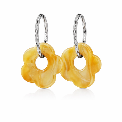 Fleur jaune 26mm 5 petales