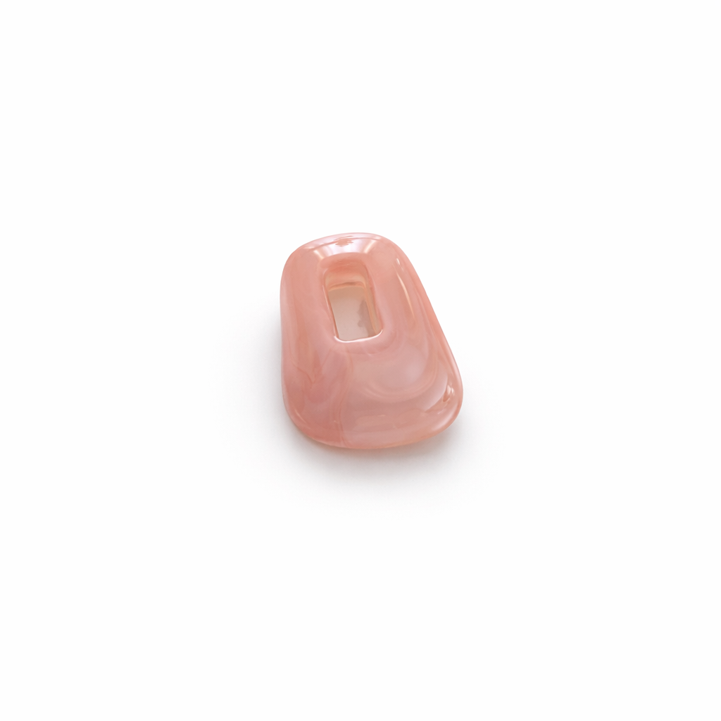 Carre pendentif rose