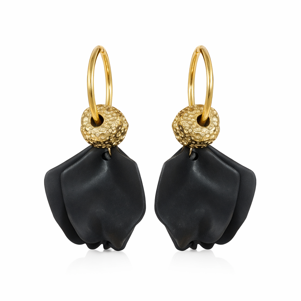 Boucles d oreille pétales