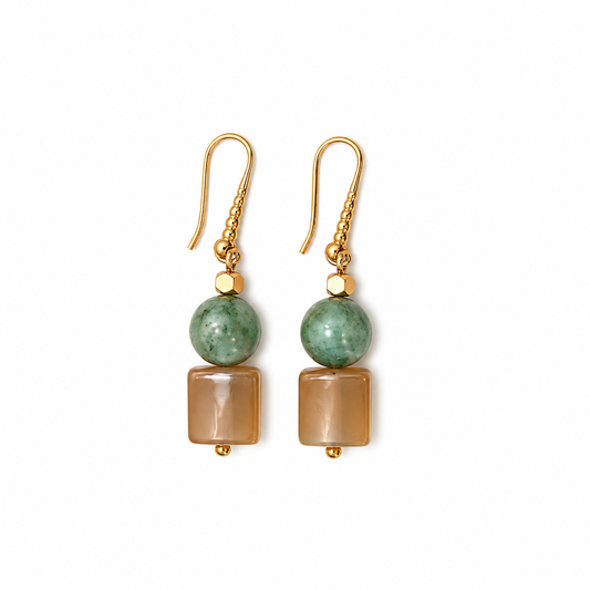 Boucles d'oreilles en agate