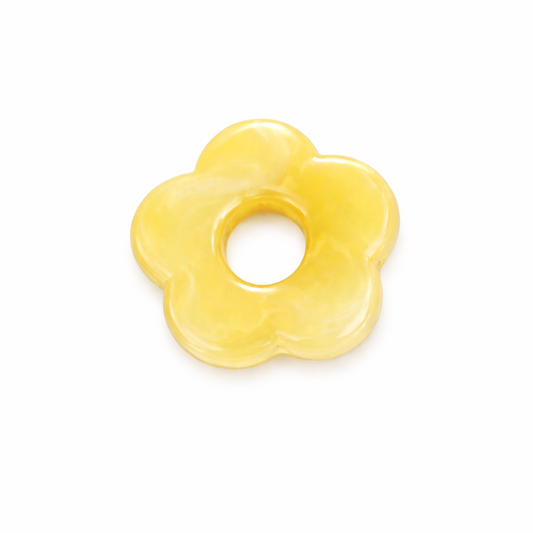 Fleur jaune 26mm 5 petales