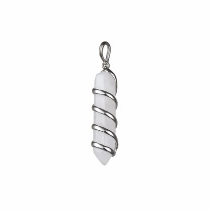 Pendentif en quartz rose
