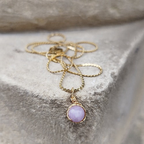 Collier "météor" pierre kunzite