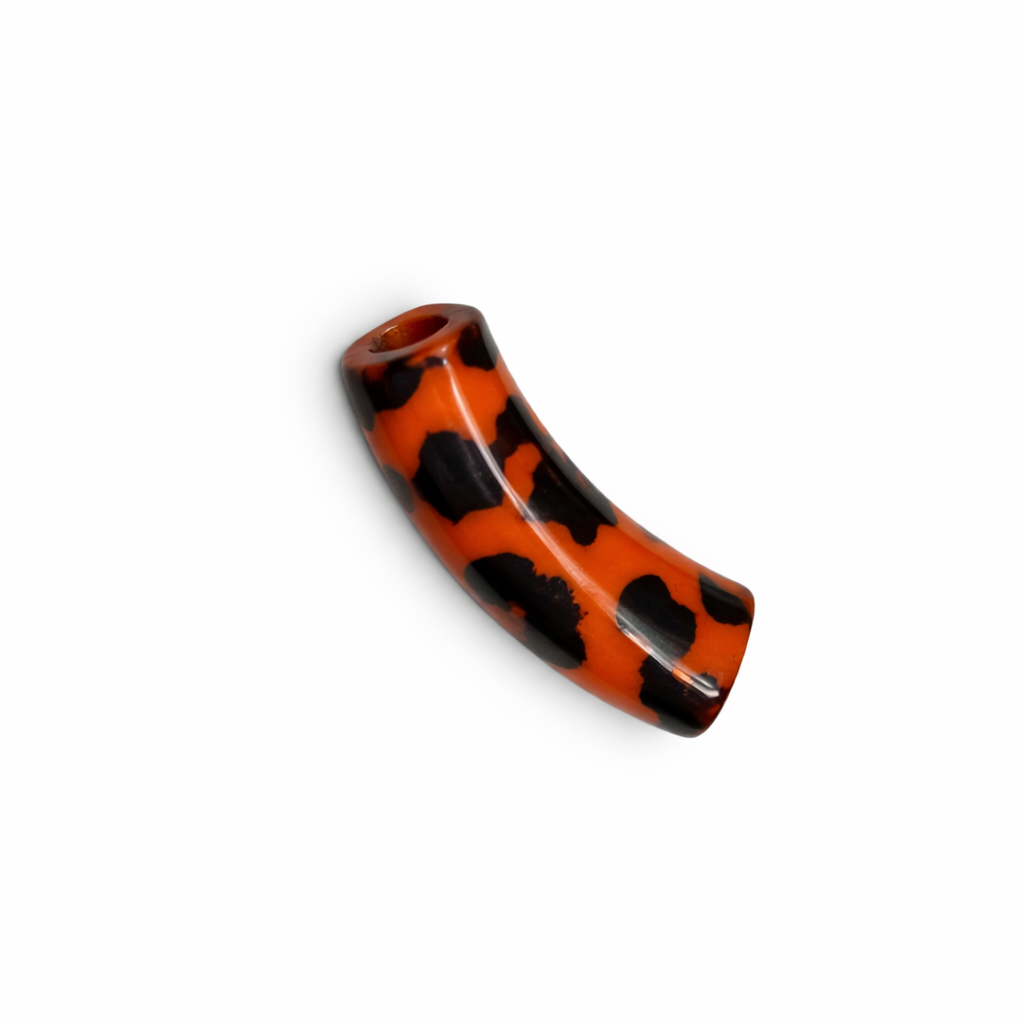 Perle tube leopard orange