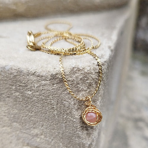 Collier "météor" pierre de soleil