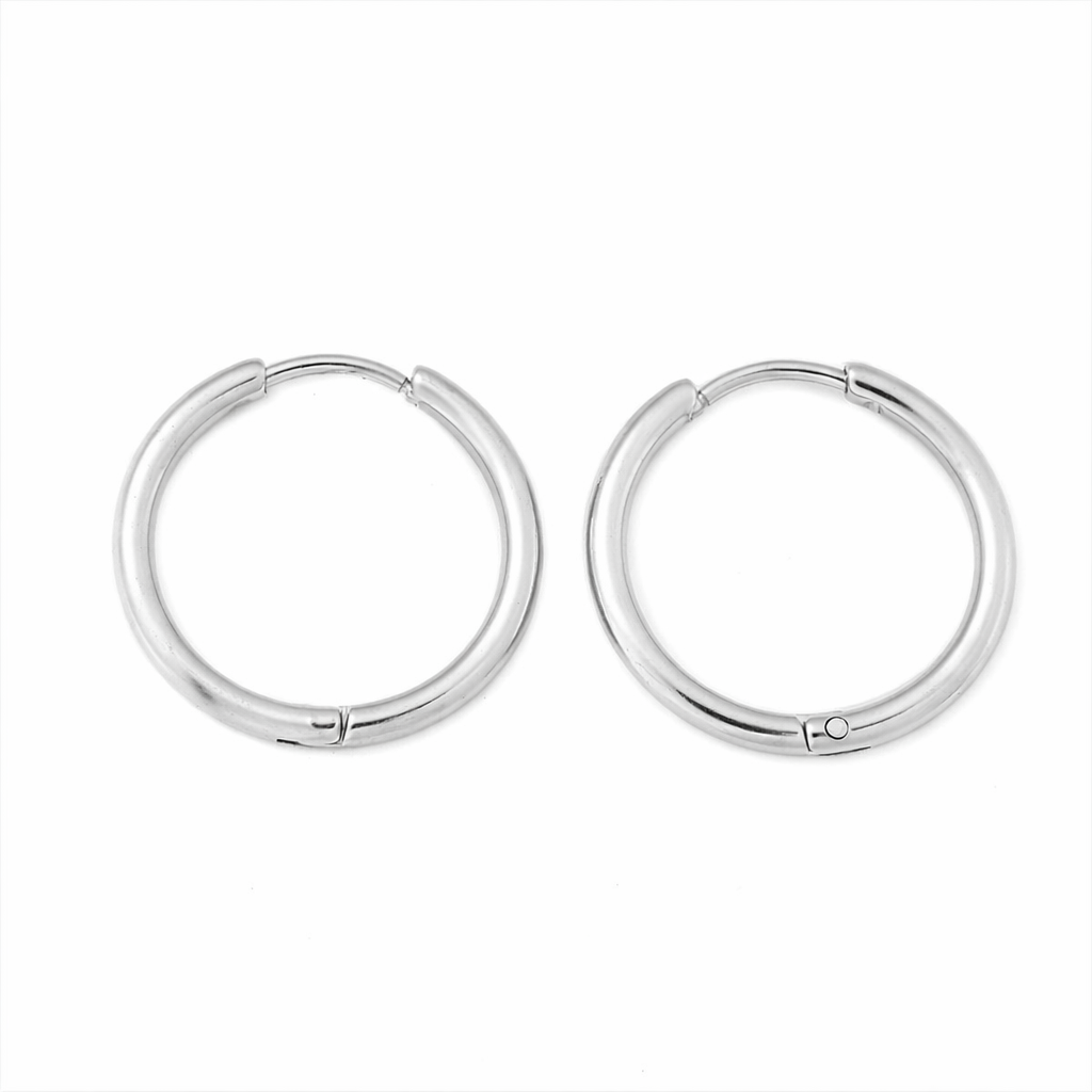 Huggie support(boucles d oreilles) créoles acier