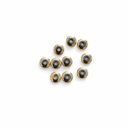 Rondelles en hematite doree