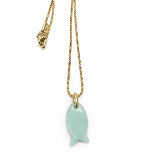 Collier poisson aventurine