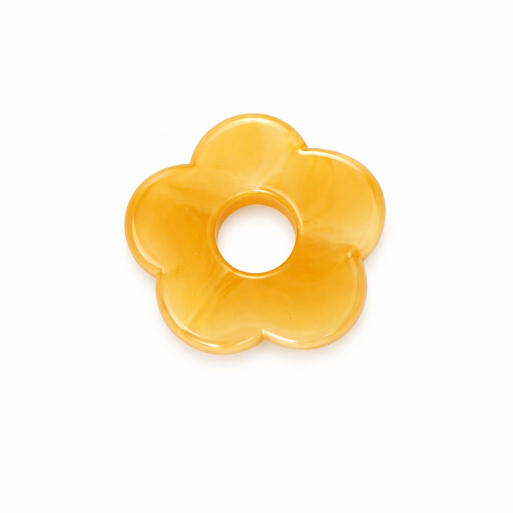 Fleur orange 26mm 5 petales