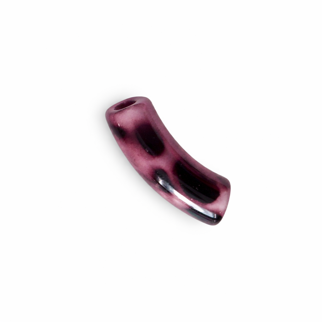 Perle tube leopard mauve