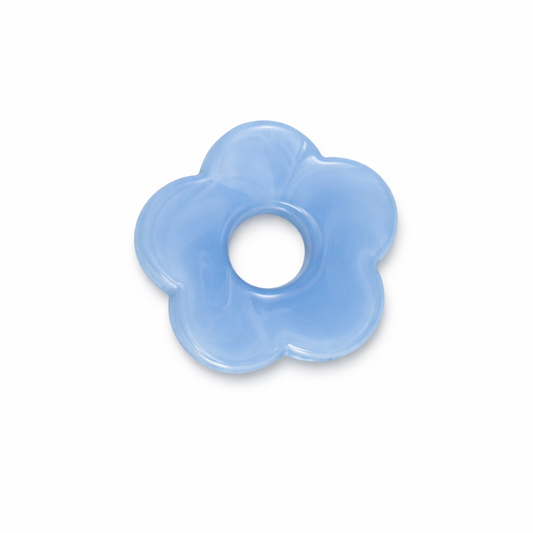 Fleur bleu 26mm 5 petales