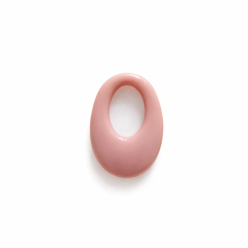 Ovale acrylique rose