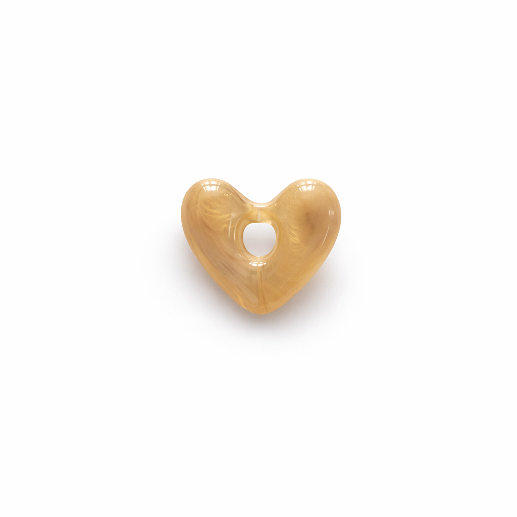Coeur pendentif ocre