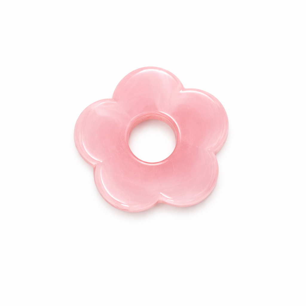 Fleur rose 26mm 5 petales