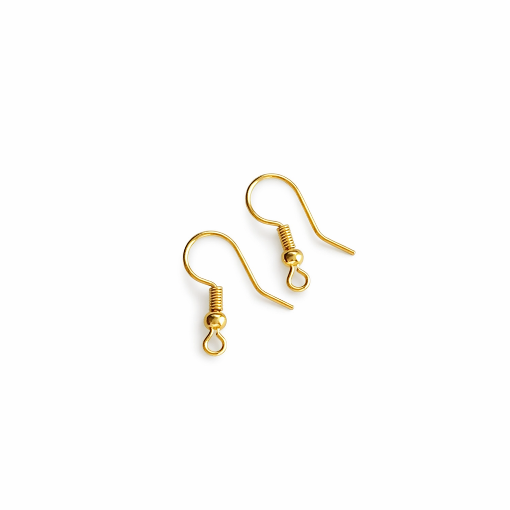 Boucles d' oreilles acier doree