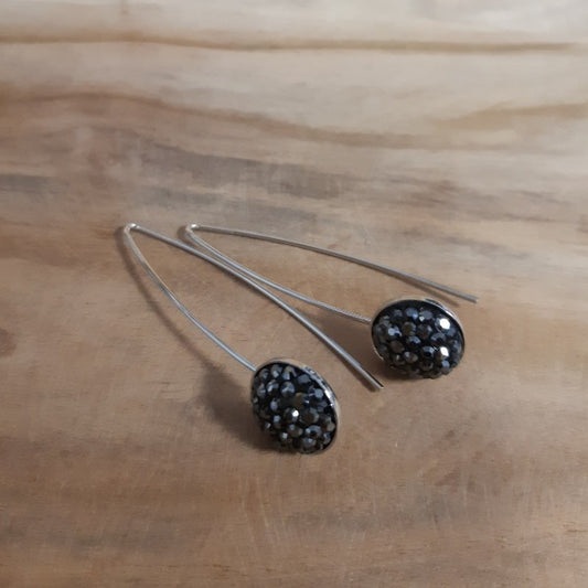 Boucles d'oreilles strass