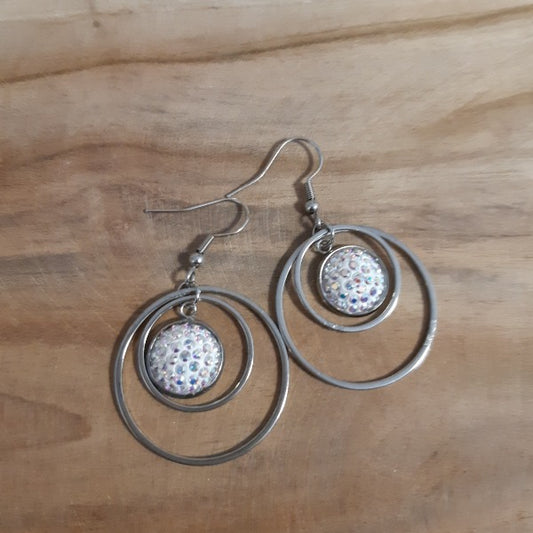 Boucles d oreilles strass