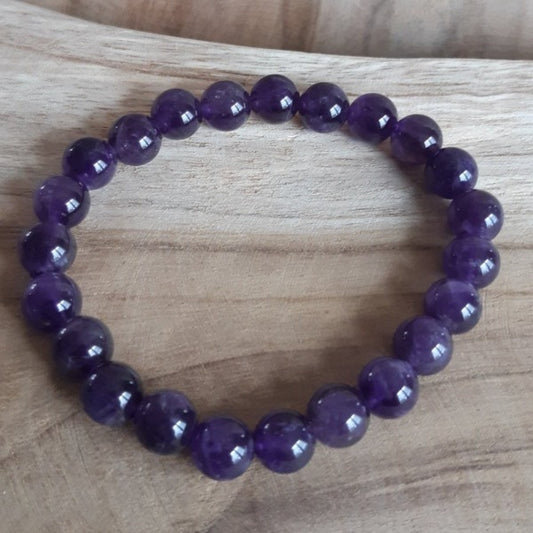 Bracelet Améthyste (8mm)