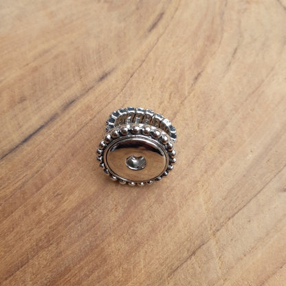 Bague pression fleur élastique