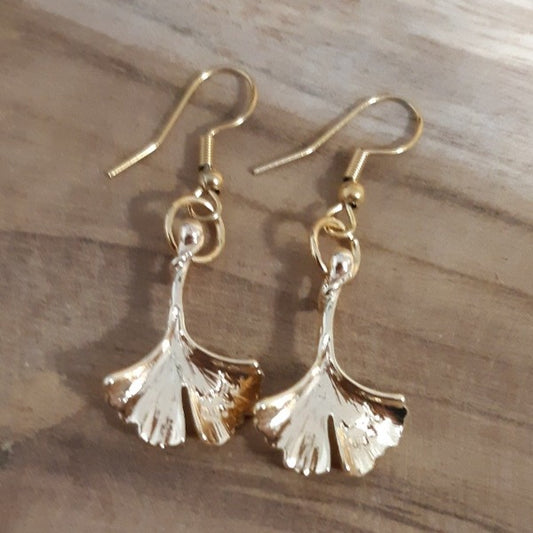 Boucles d'oreilles acier Dorée