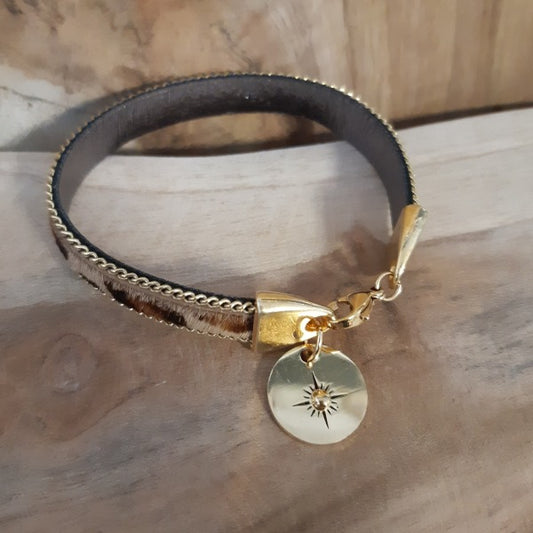 Bracelet en cuir peau
